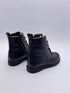 Clic! Veter boots zwart glitter veter